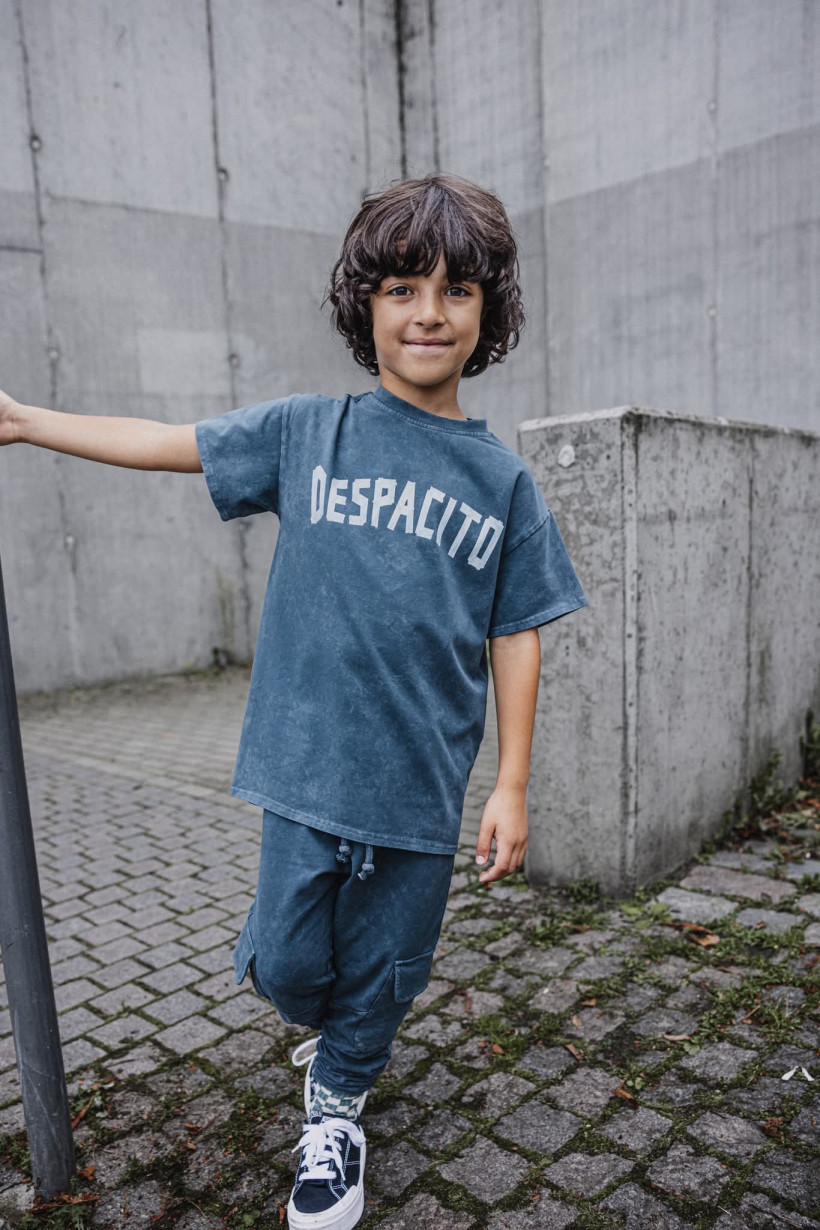 T-SHIRT NIEBIESKI  ACID DESPACITO