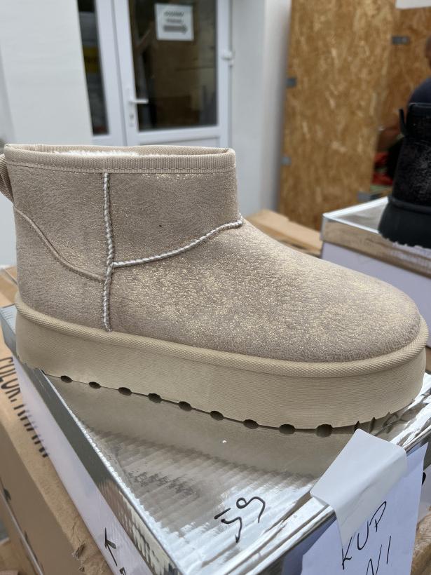 Tani 17 emu śniegowiec beżowy z przecierką Kayla KA25-12 Khaki