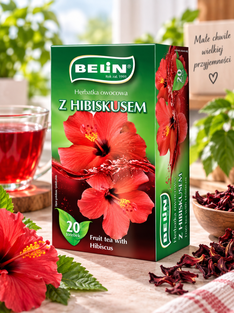 Belin herbata owocowa z hibiskusem 20 torebek 40 g