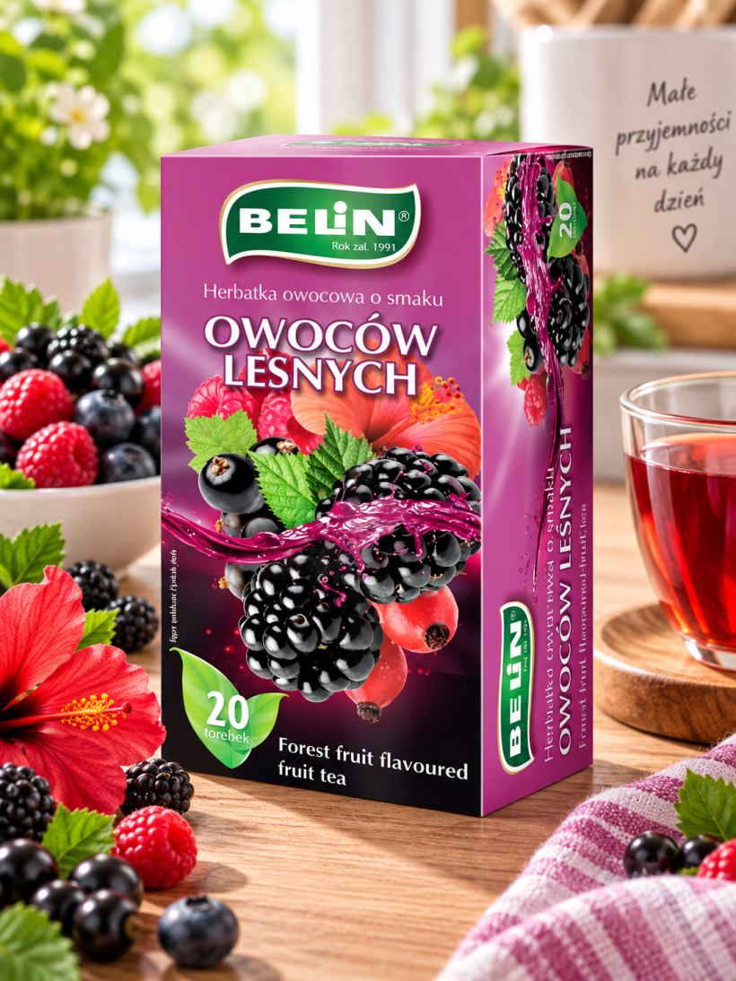 Belin herbata owocowa owoce leśne 20 torebek 40 g