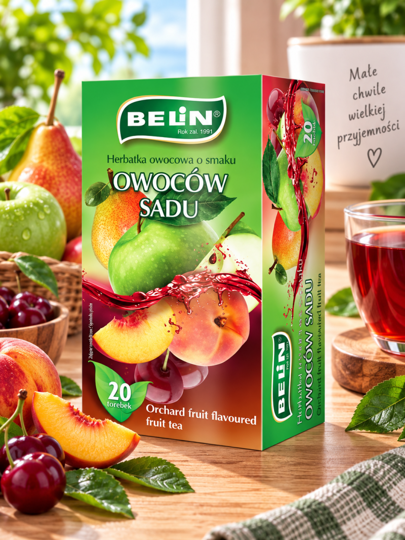 Belin herbata owocowa owoce sadu 20 torebek 40 g