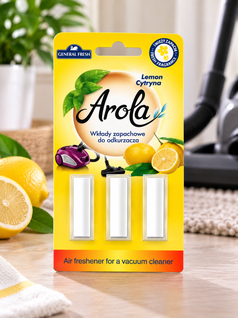 General Fresh Arola wkłady zapachowe do odkurzacza cytryna 3 szt.
