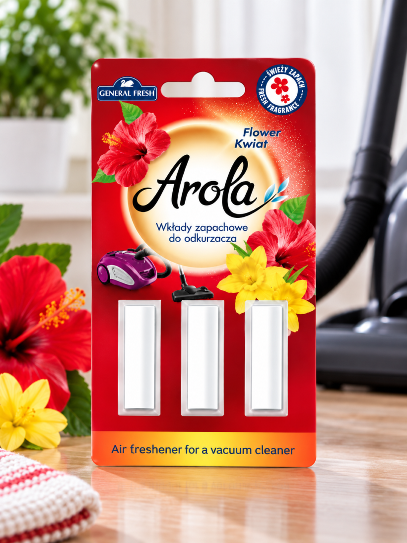 General Fresh Arola wkłady zapachowe do odkurzacza kwiatowe 3 szt.