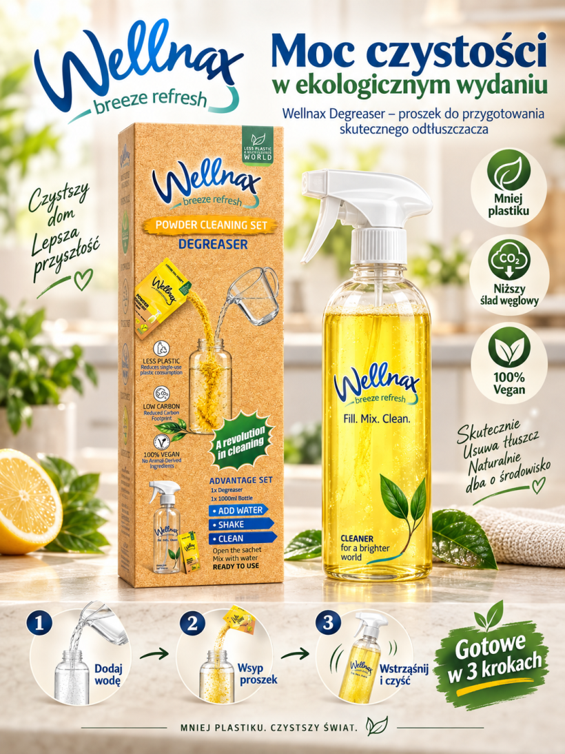 Odtłuszczacz do kuchni w proszku - WELLNAX