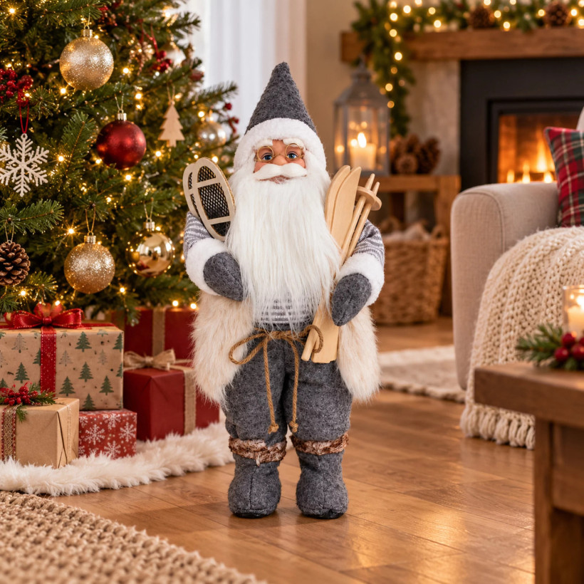 Święty Mikołaj skandynawski figurka świąteczna na święta premium 45 cm