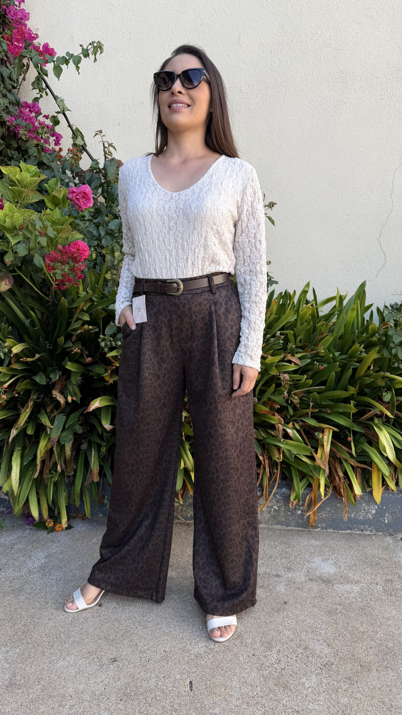PANTALONA ANIMAL PRINT C/ CINTO