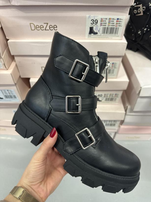 DIZI 15 traper czarny z trzema paskami lico deezee ws12737-26 black