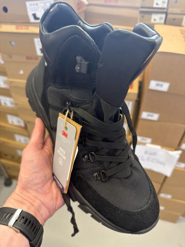 PAN 10 skóra big star czarne wysokie buty trekingowe OO174179