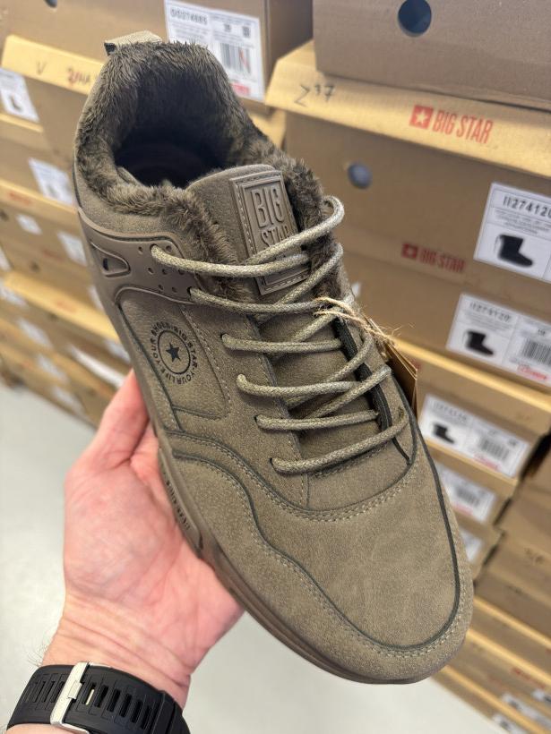 PAN 33 big star szary ocieplany Adidas Eko skóra OO174580