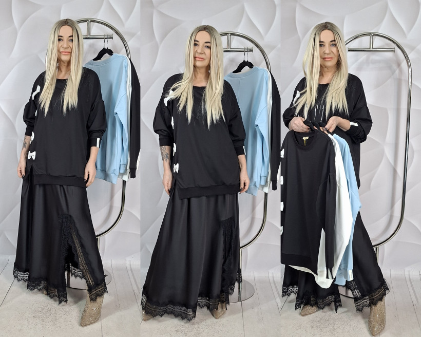 BLUZA Z KOKARDAMI  NEREIDO  L131 / L367 18545 / 26991  RB24  %%%%%%%%%%%PRZECENA  USZKODZONA 