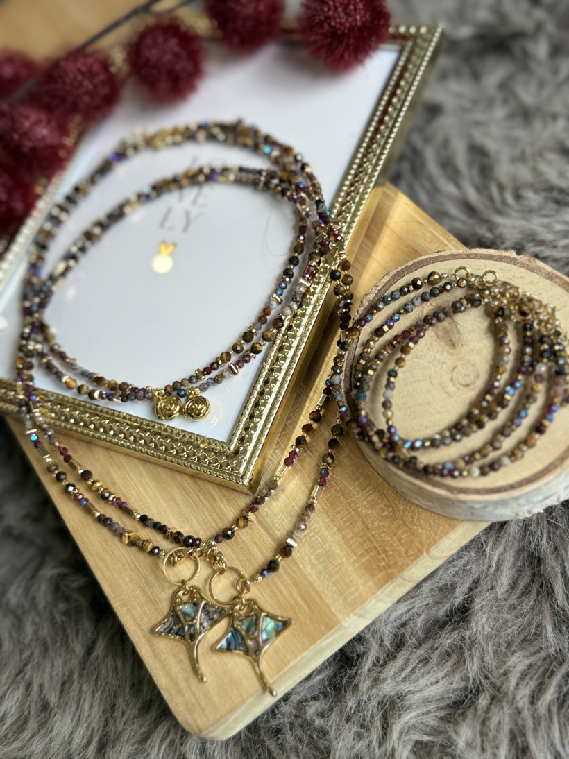 Choker Pietersyt bordo