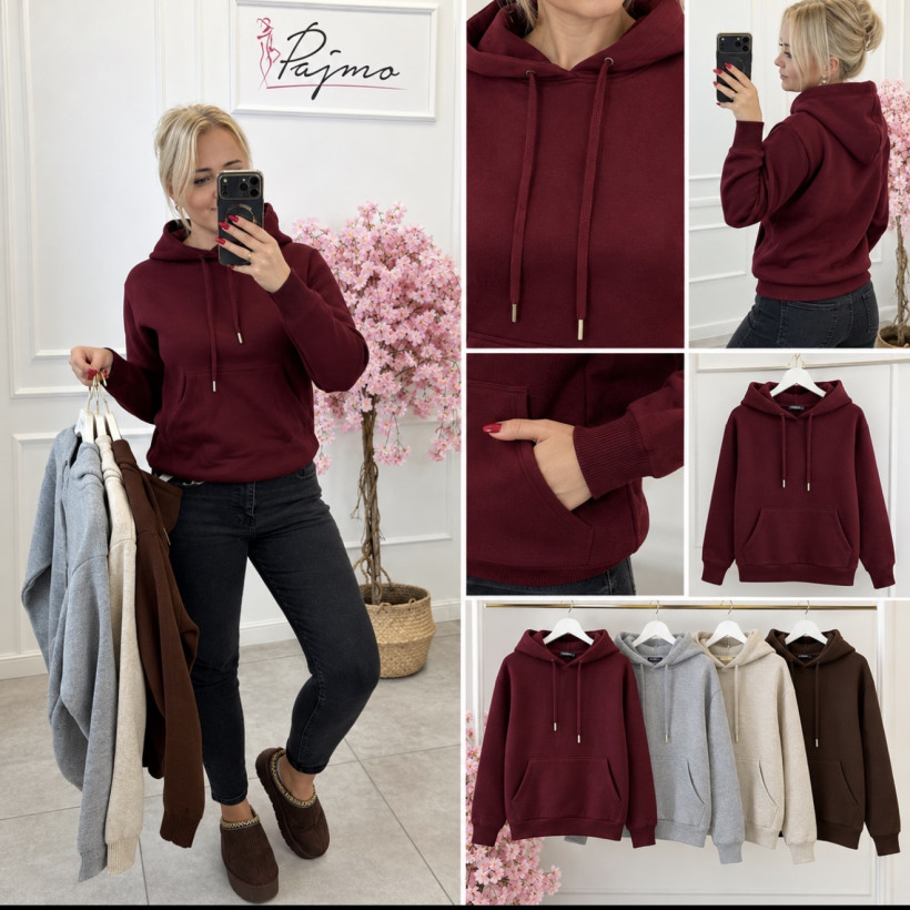 Sweter z kapturem 15629