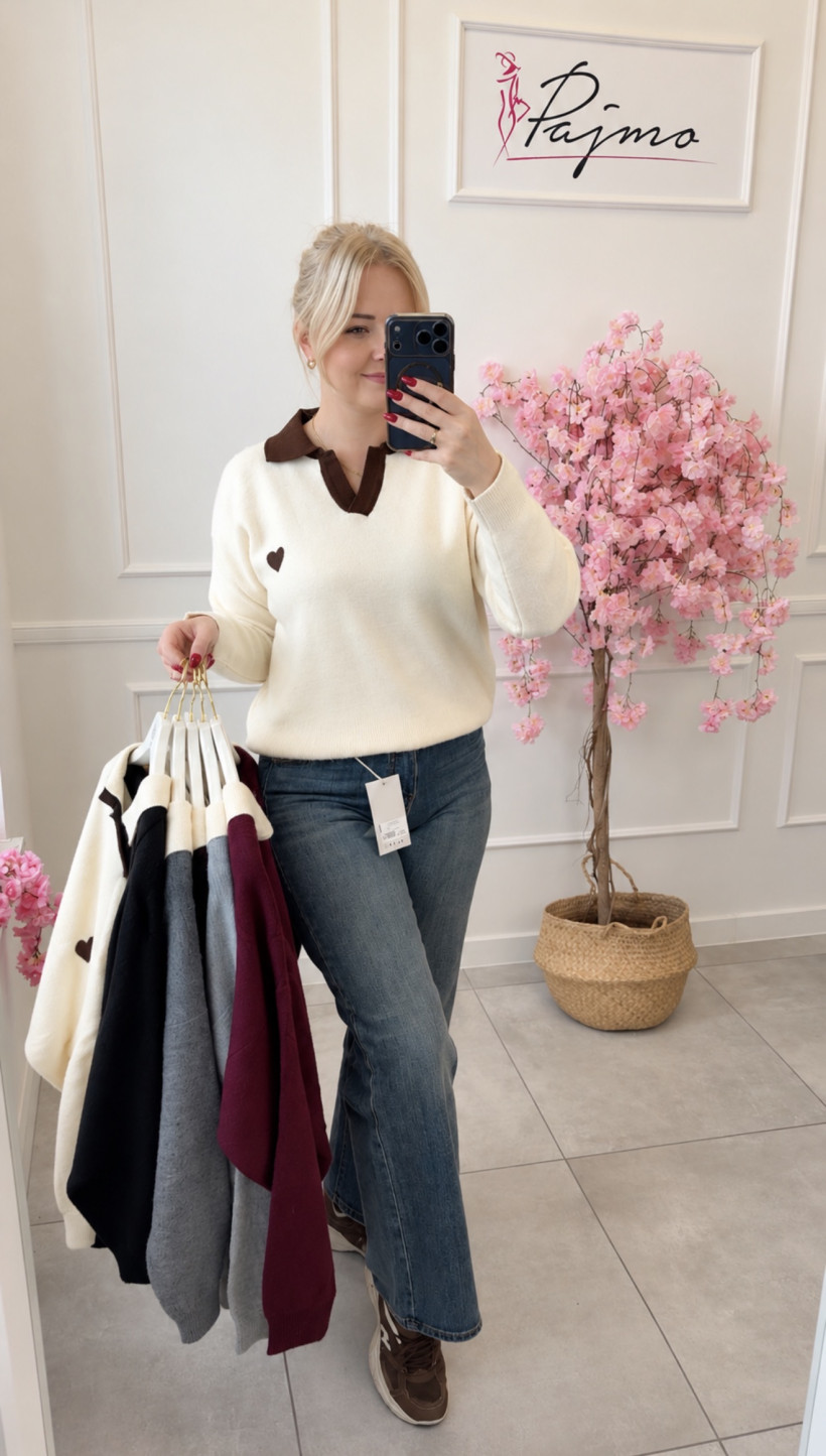Sweter serce 15628