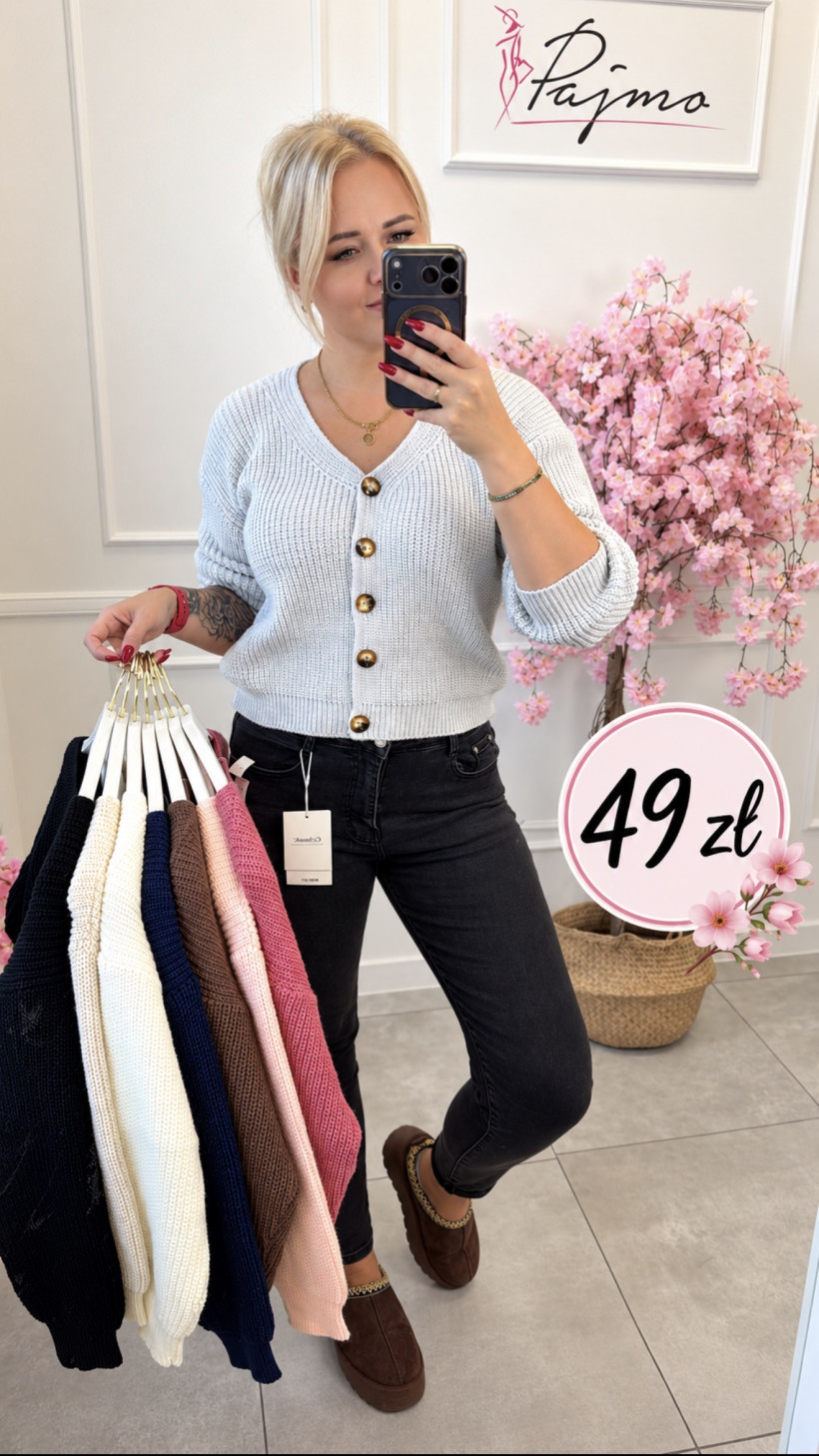 Sweter rozpinany klasyczny 15624