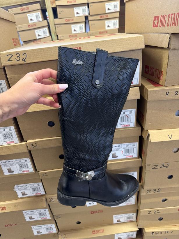 star 93 R274392 kozak czarny kolekcja denim rozpinany
