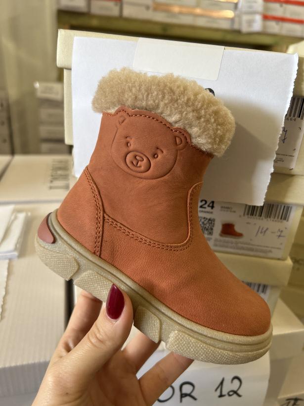 KIDS 4 kozak dziecięcy rudy z kożuchem lasocki kids bimbo ci12-3116-08 orange