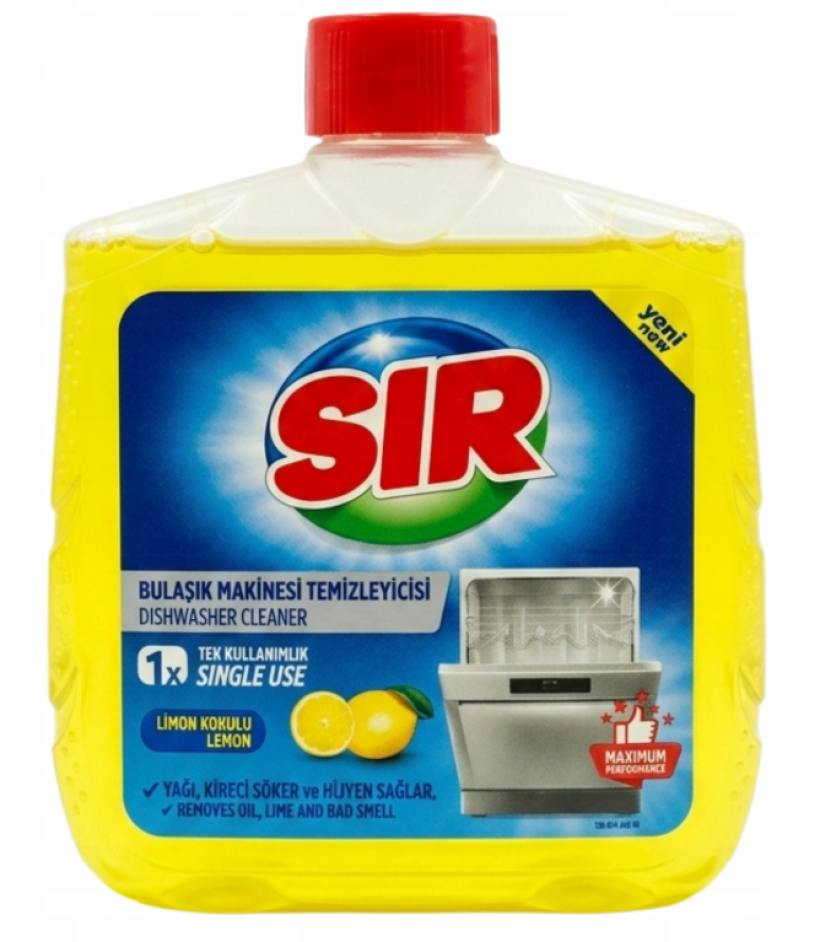SIR PŁYN DO CZYSZCZENIA ZMYWAREK 250ml Cytrynowy