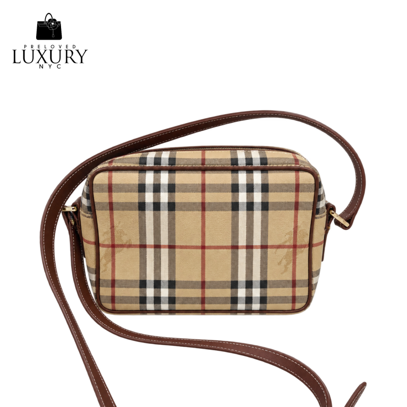 BURBERRY Vintage Nova Check Camera Bag