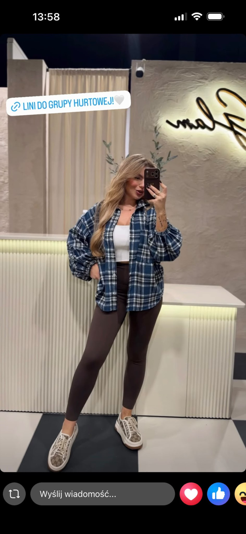 Koszula lil glam niebieska 