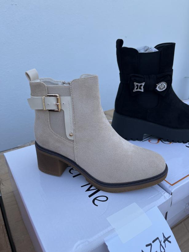 okazja 22 botek beżowy na kauczuku Super Me SP291 beige 