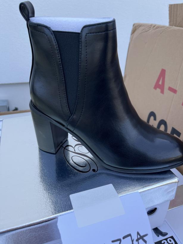okazja 31 botek czarny na obcasie Besty HD055-266 black 