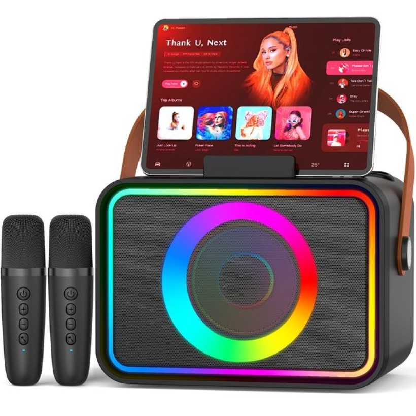 Maszyna karaoke z 2 mikrofonami głośnik bluetooth