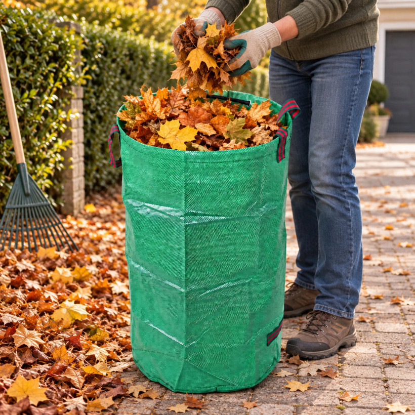 Worek ogrodowy torba ogrodowa pojemnik na liście trawę duży mocny 120L/160L/200L/300L