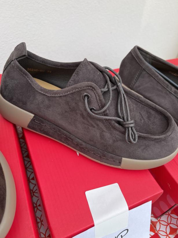 Molo 5 mokasyn wiazany bary ciemny czeko YJG 3624C-SH Grey