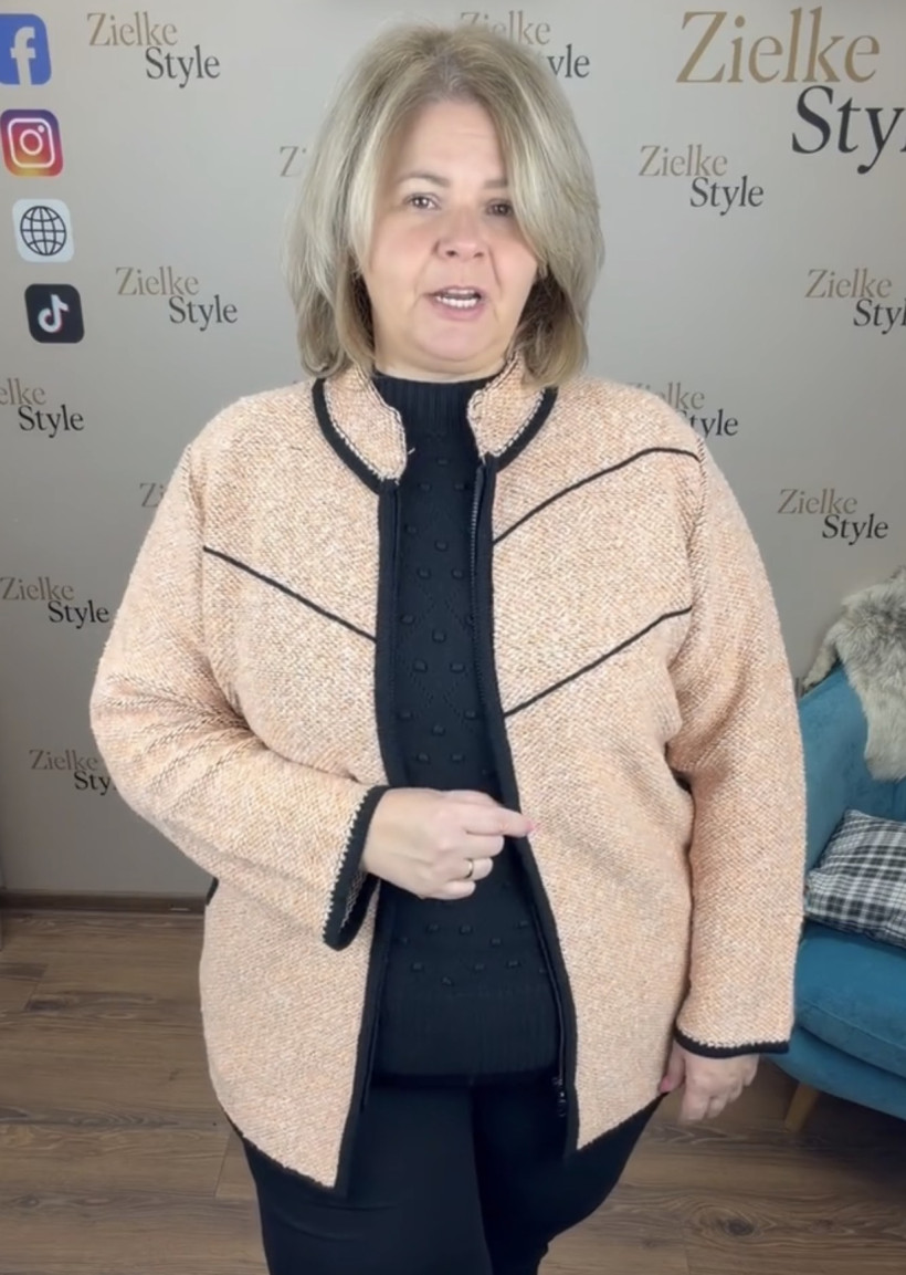 Sweter na zamek, reksor Kira - P18780 - 3xl