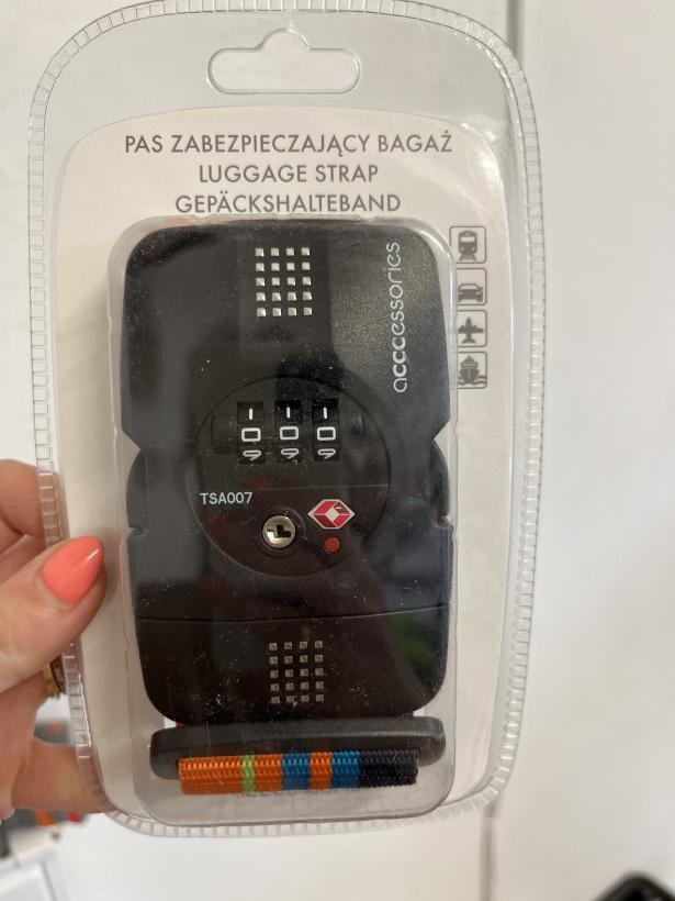 Bagaż pas zabezpieczający do bagażu z szyfrem