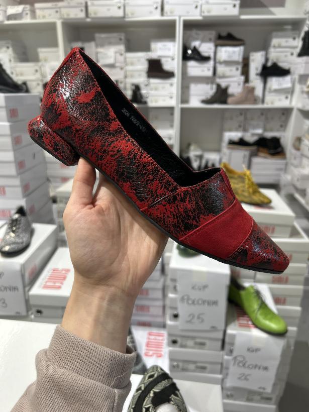 wiosna 4 - simen polskie buty skora wyjatkowe modele premium wiosenne 7487A czerwono czarny lakierowany 