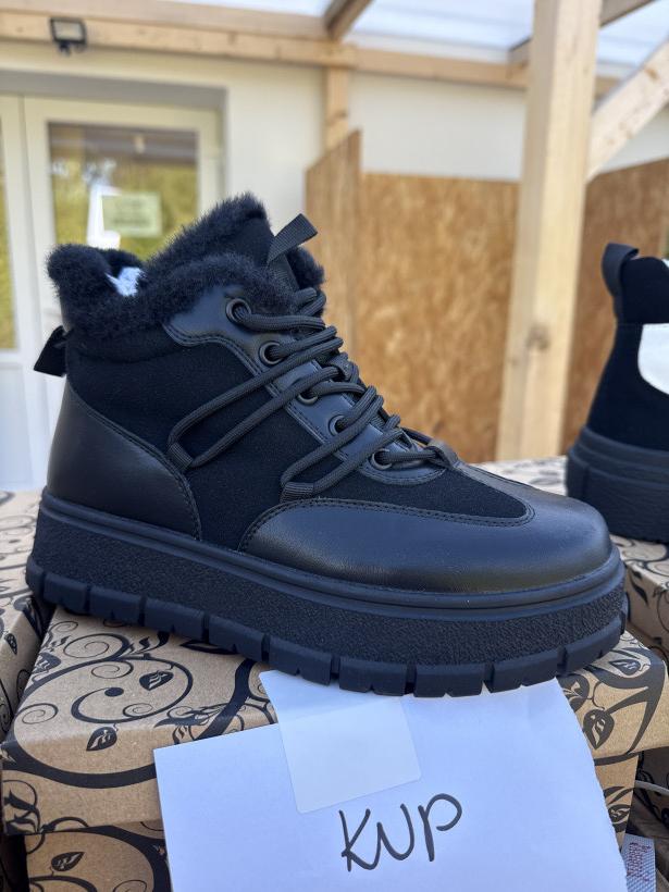 adik 4 adidas zimowy ocieplany za kostkę czarny aktorka f122 black
