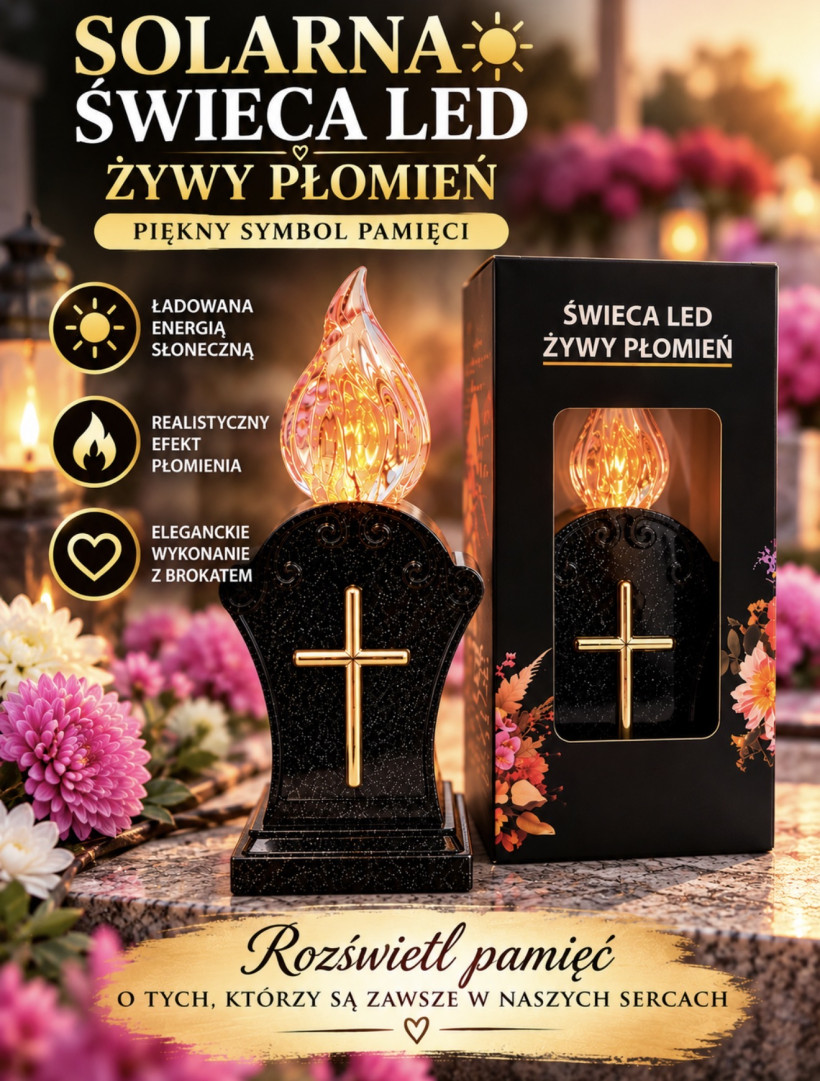 Znicz solarny led 15781