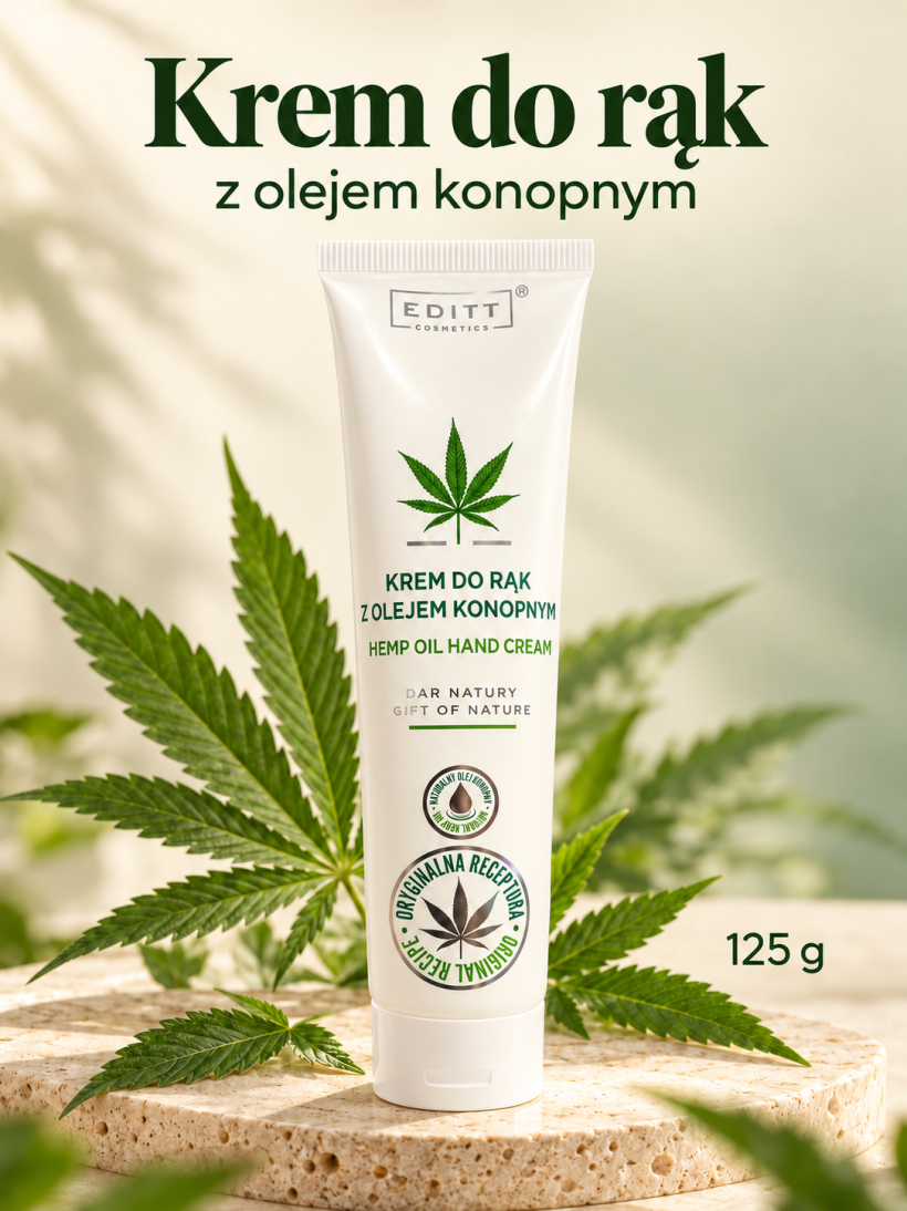 Krem do rąk z OLEJEM KONOPNYM - 125g