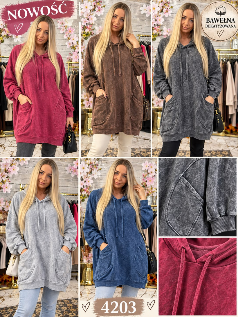 BLUZA DEKATYZOWANA LAYTON  4203 SK13 / ZAPISY 
