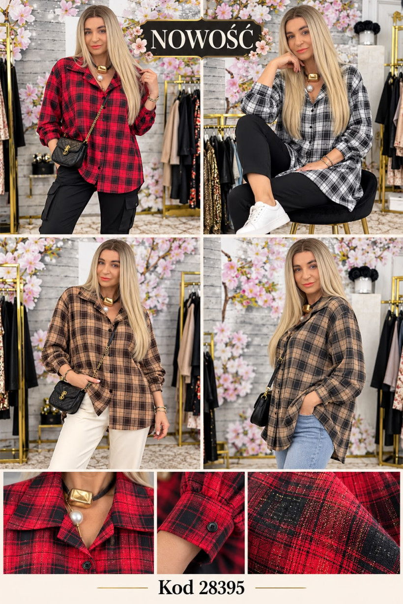 KOSZULA W KRATĘ  DAILYN 91881 / 28395 RB9 