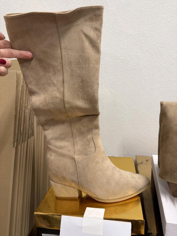 Francja 18 kozak bezowy kowbojka Tulupano W8B-x20704-04 beige