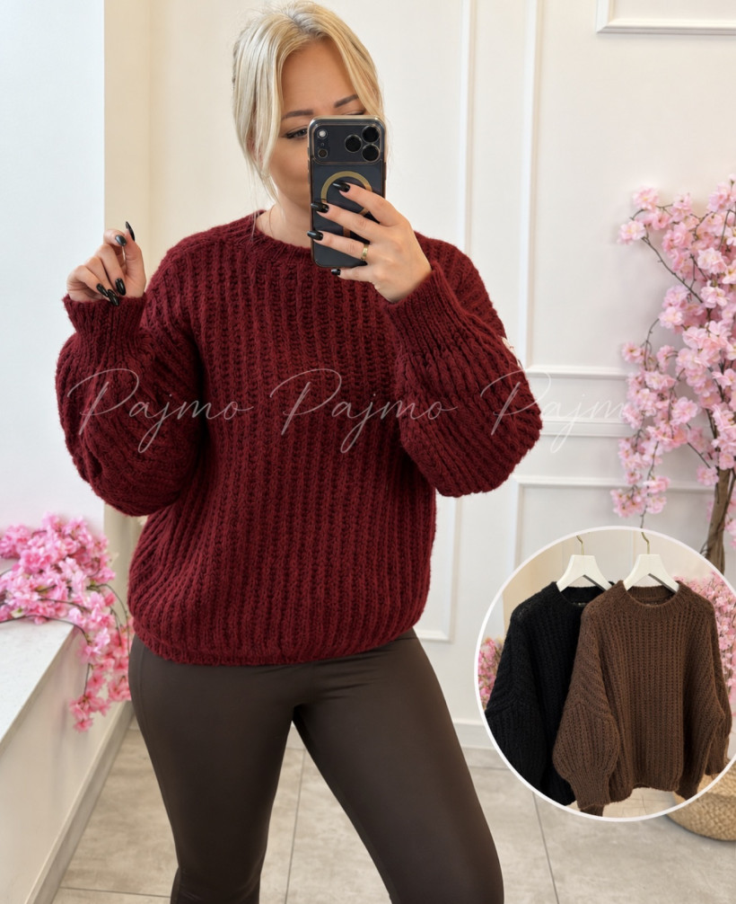 Sweter gruby splot 15788