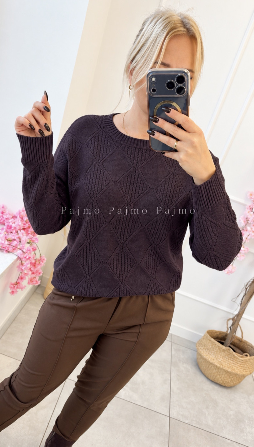 Sweter ażurowy 15767