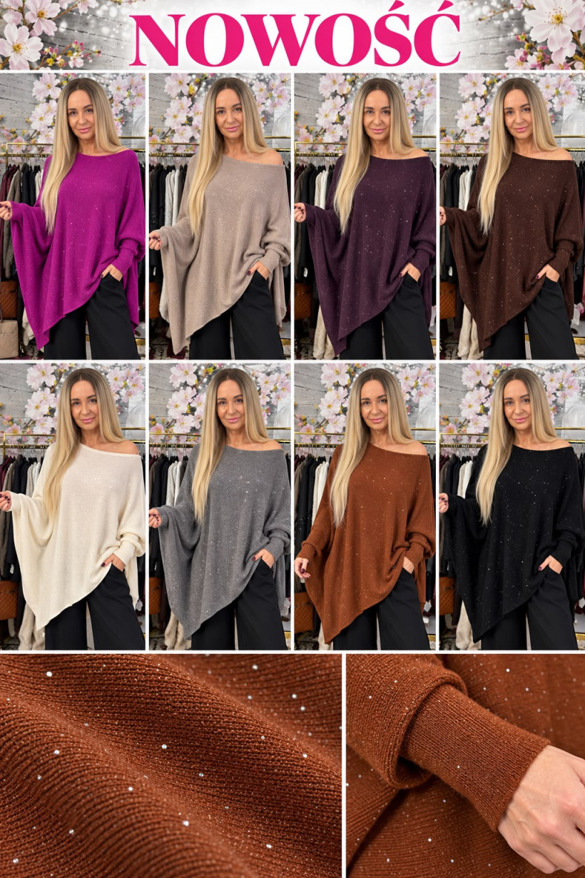SWETER ASYMETRYCZNY BLINK 67709 SK49