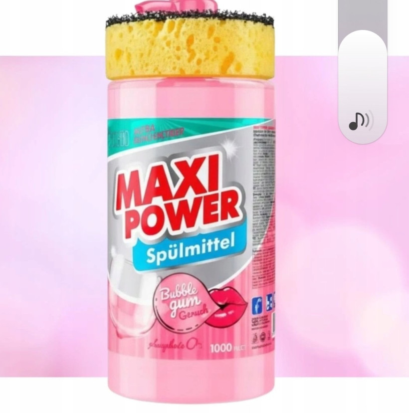 Płyn do zmywania Maxi Power guma balonowa 