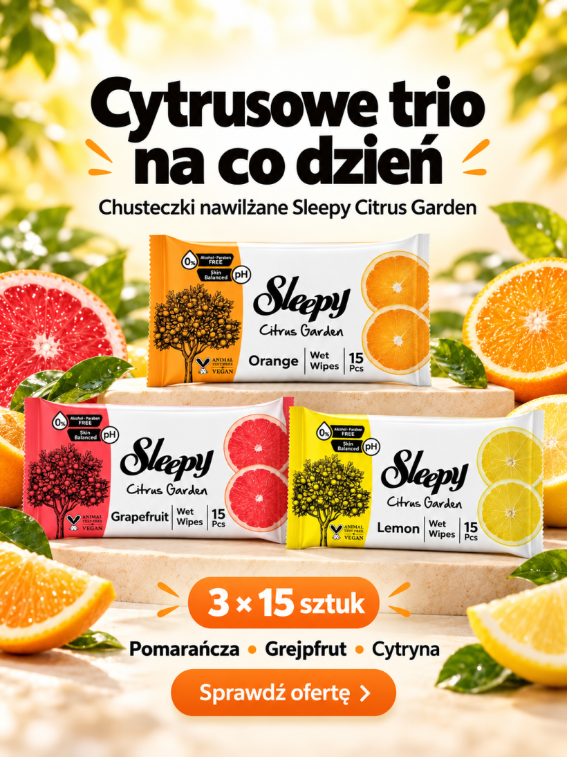 Chusteczki CITRUS GARDEN - 3 PAK - 45 szt.