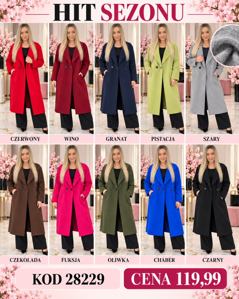 PŁASZCZ  DONETTE  83712 / 28229 RN9  %PROMOCJA DNIA  