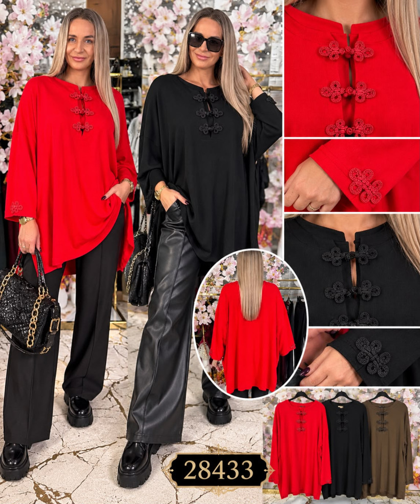 BLUZKA PRĄŻEK KALLI  027 / 28433 RB02 