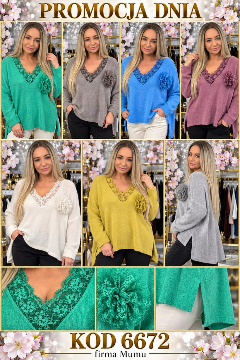 SWETEREK MUMU FANTONE   6672/27627 SK40  MUMU  %%%%przecena USZKODZONY