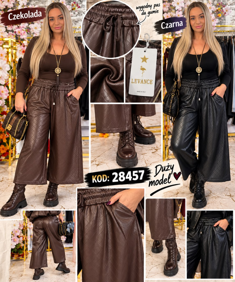 SPODNIE EKO-SKÓRKI KIZZIE 35131 / 28457 RB19 LIVANS