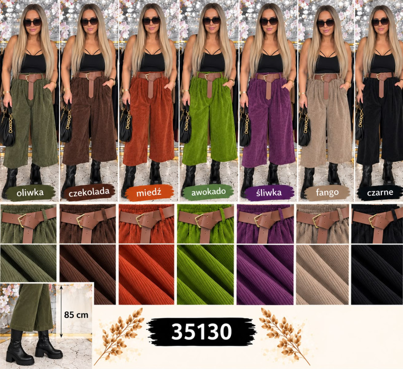 SPODNIE SZTRUKSY   RAFFI  35130 RN01  LIVANS