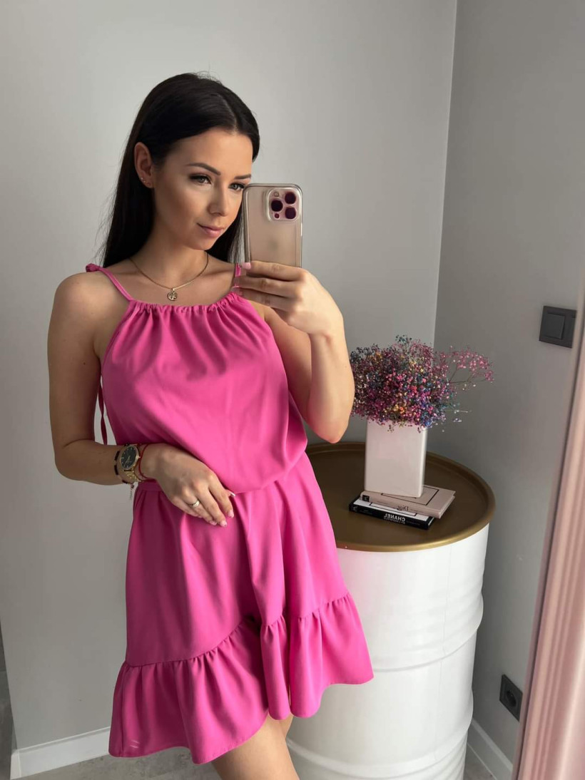 SUKIENKA RAMIĄCZKA FUKSJA  MAMA KAYA