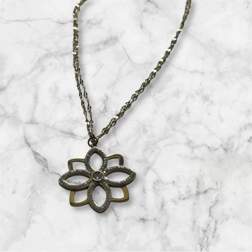 naszyjnik duży kwiatek