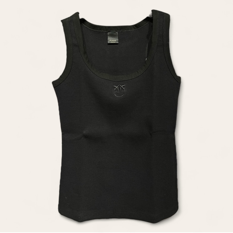 Top Pinko Czarny Raja canotta 